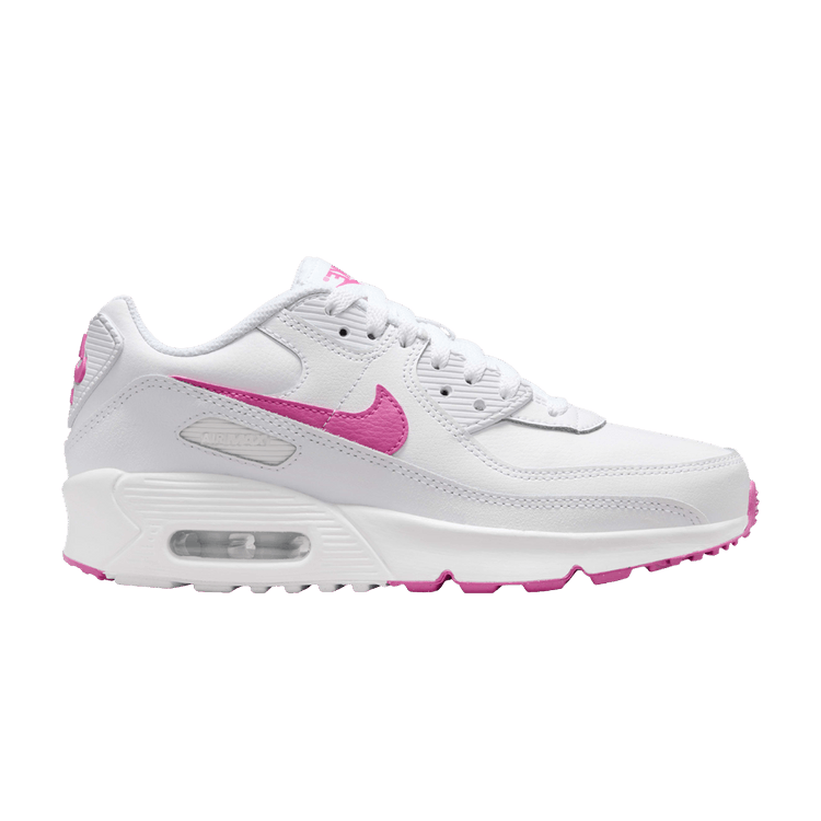 Nike Air Max 90 GS 'White Laser Fuchsia'