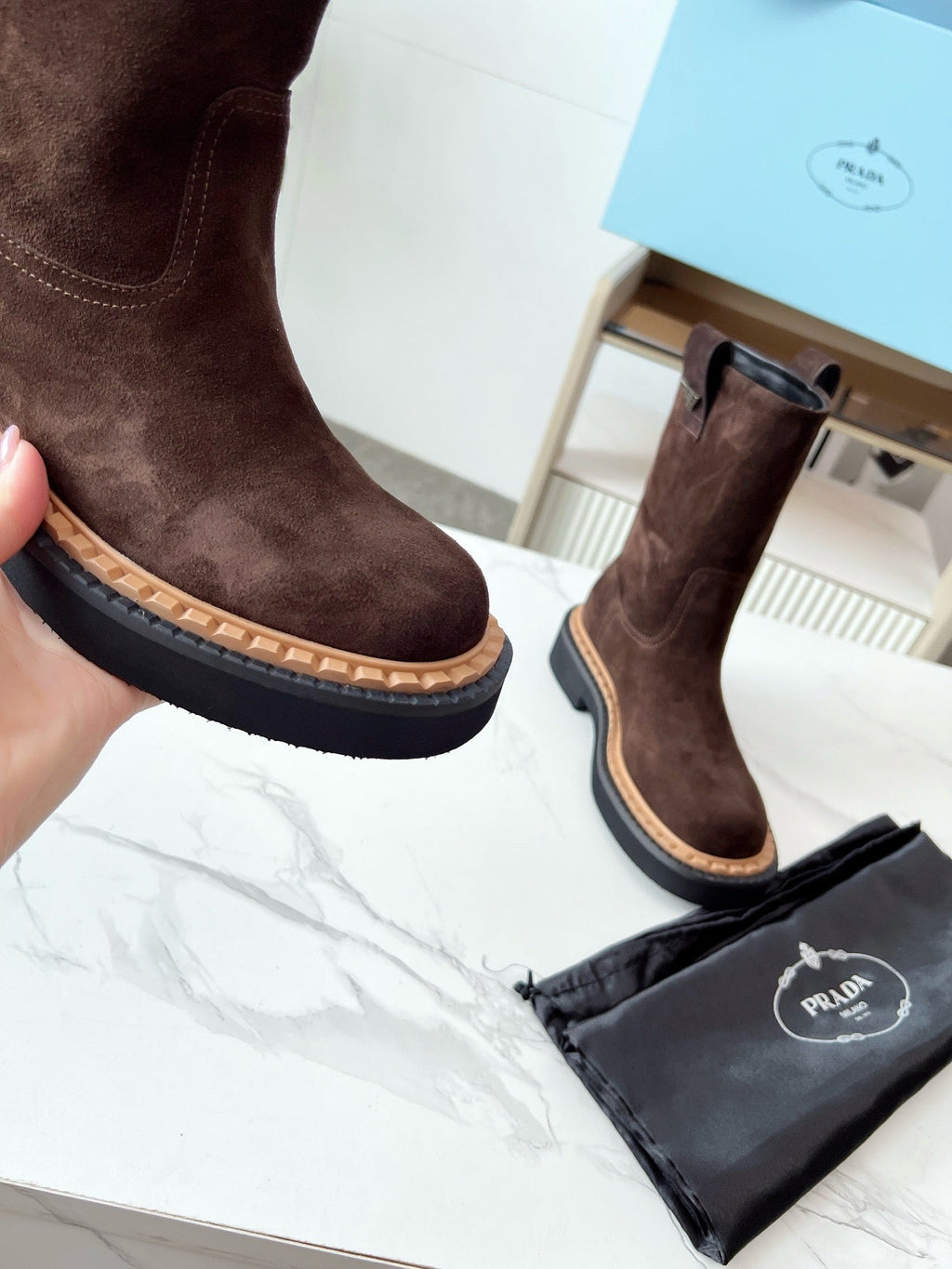 SE1724 Prada Leather Booties / Size5-11