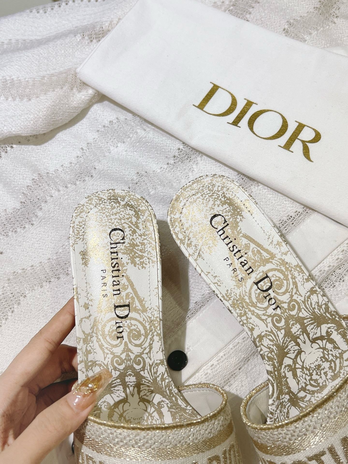SE1648 Dioriviera Dway Heeled Slide / Size5-11