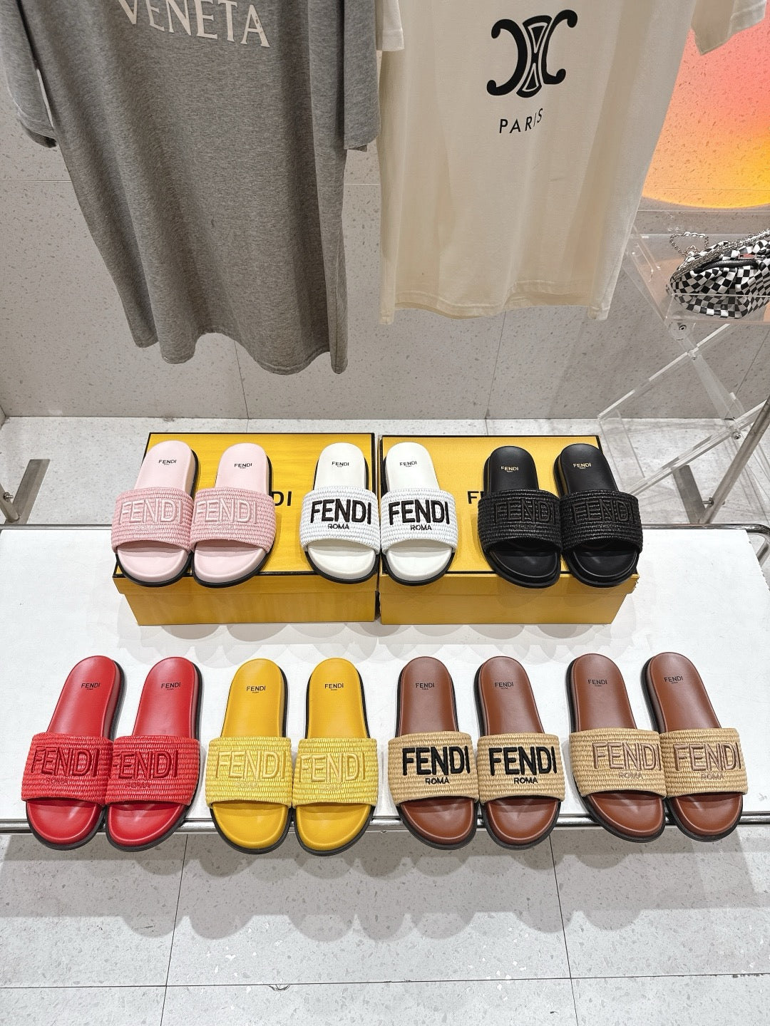 SE1649 Fendi Sunshine Slides / Size5-11