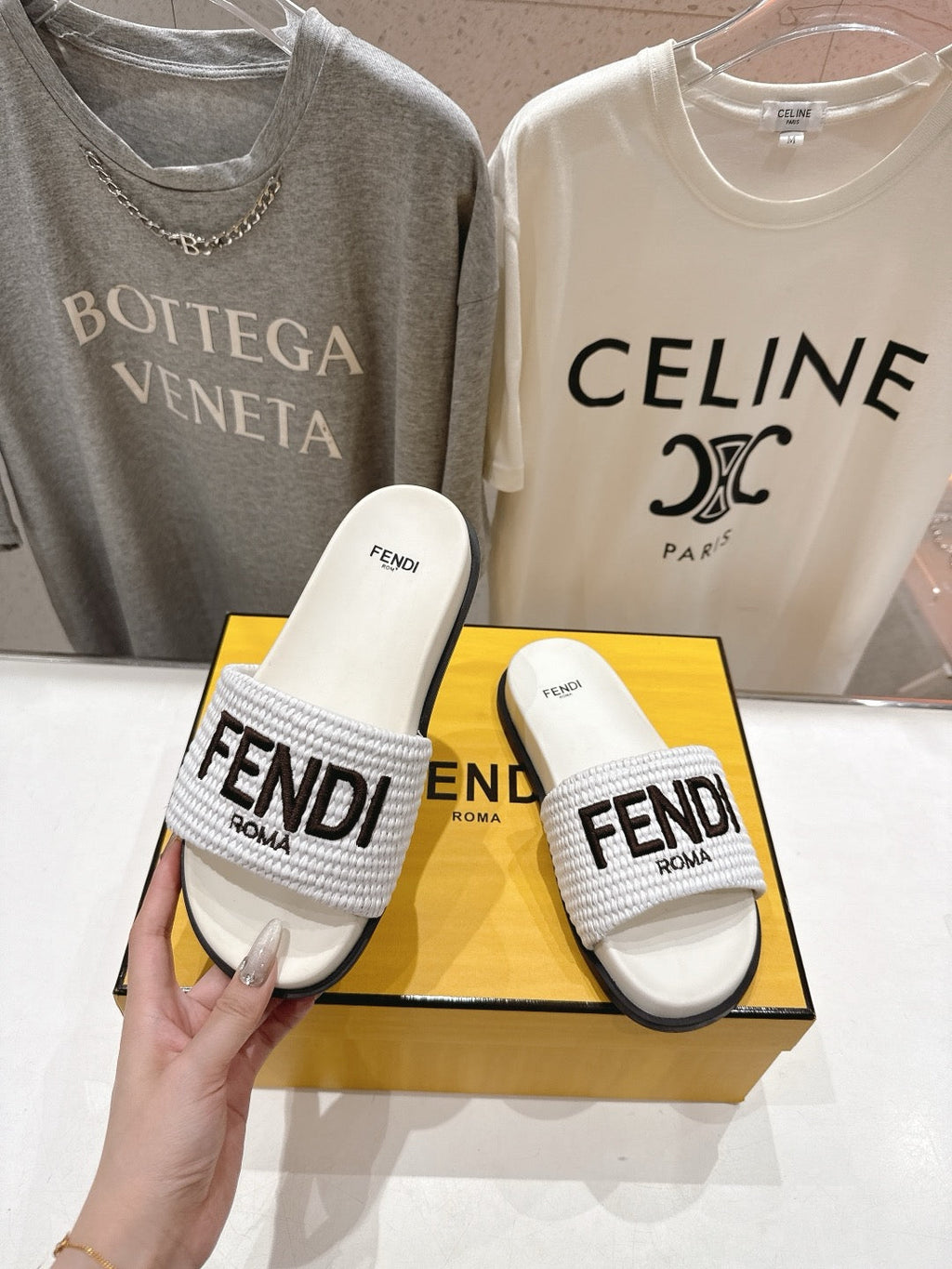 SE1649 Fendi Sunshine Slides / Size5-11