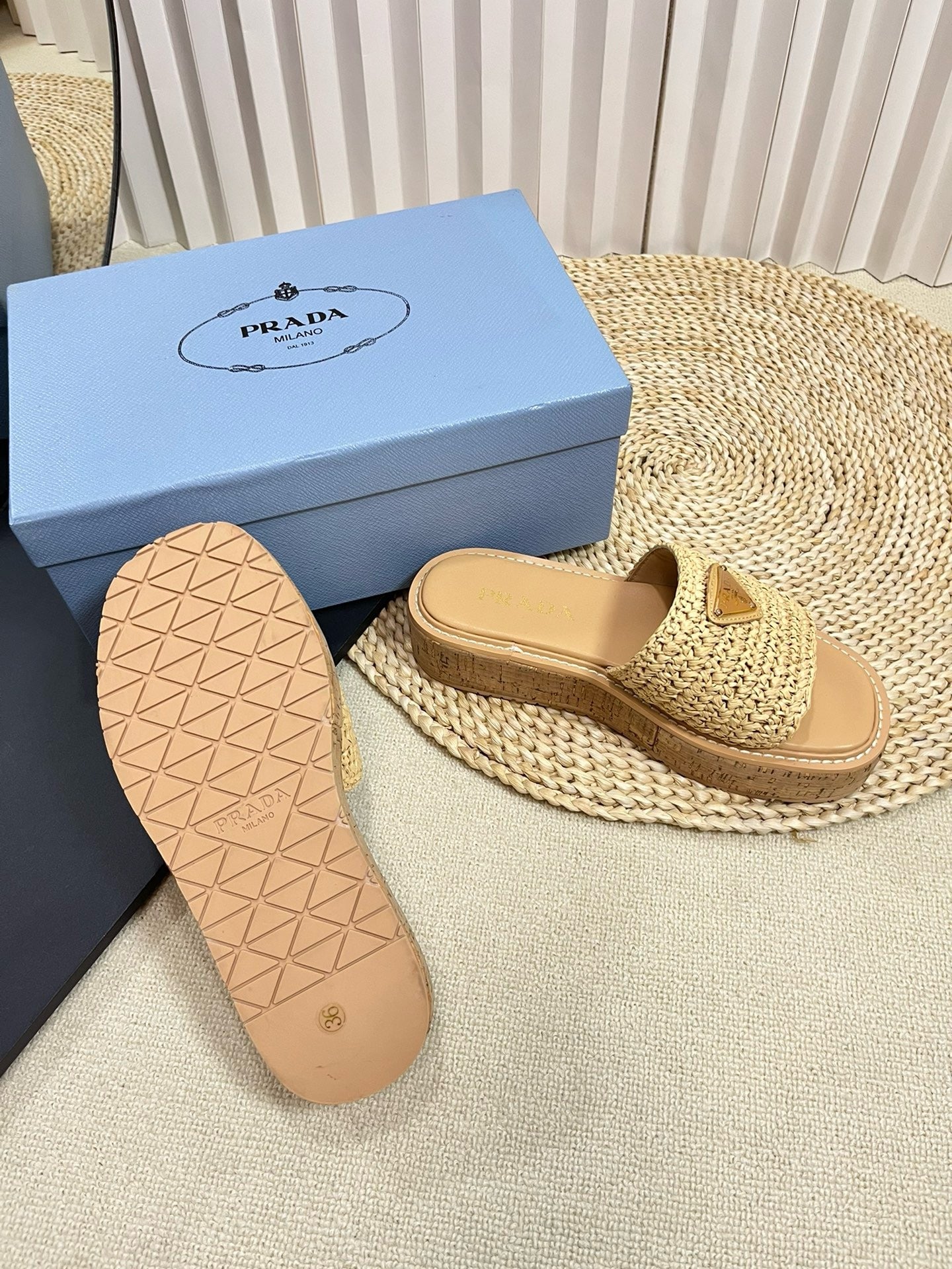 SE1342 PD Crochet Flatform Slides / Size5-10