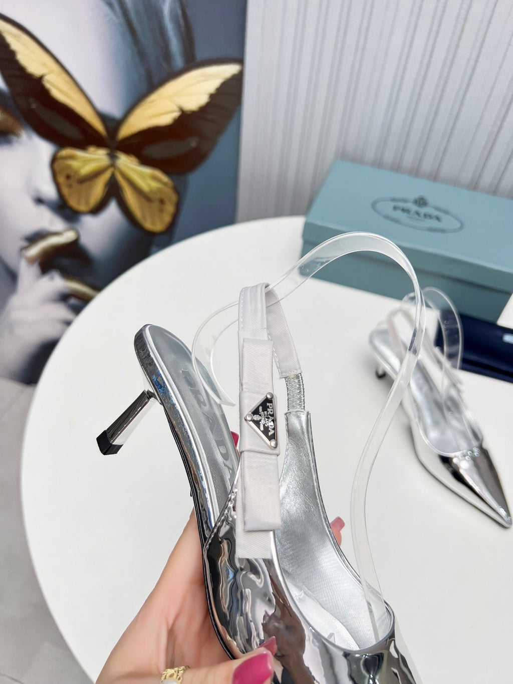 SE1145 PD Leather Slingback Pumps 50mm / Size5-10