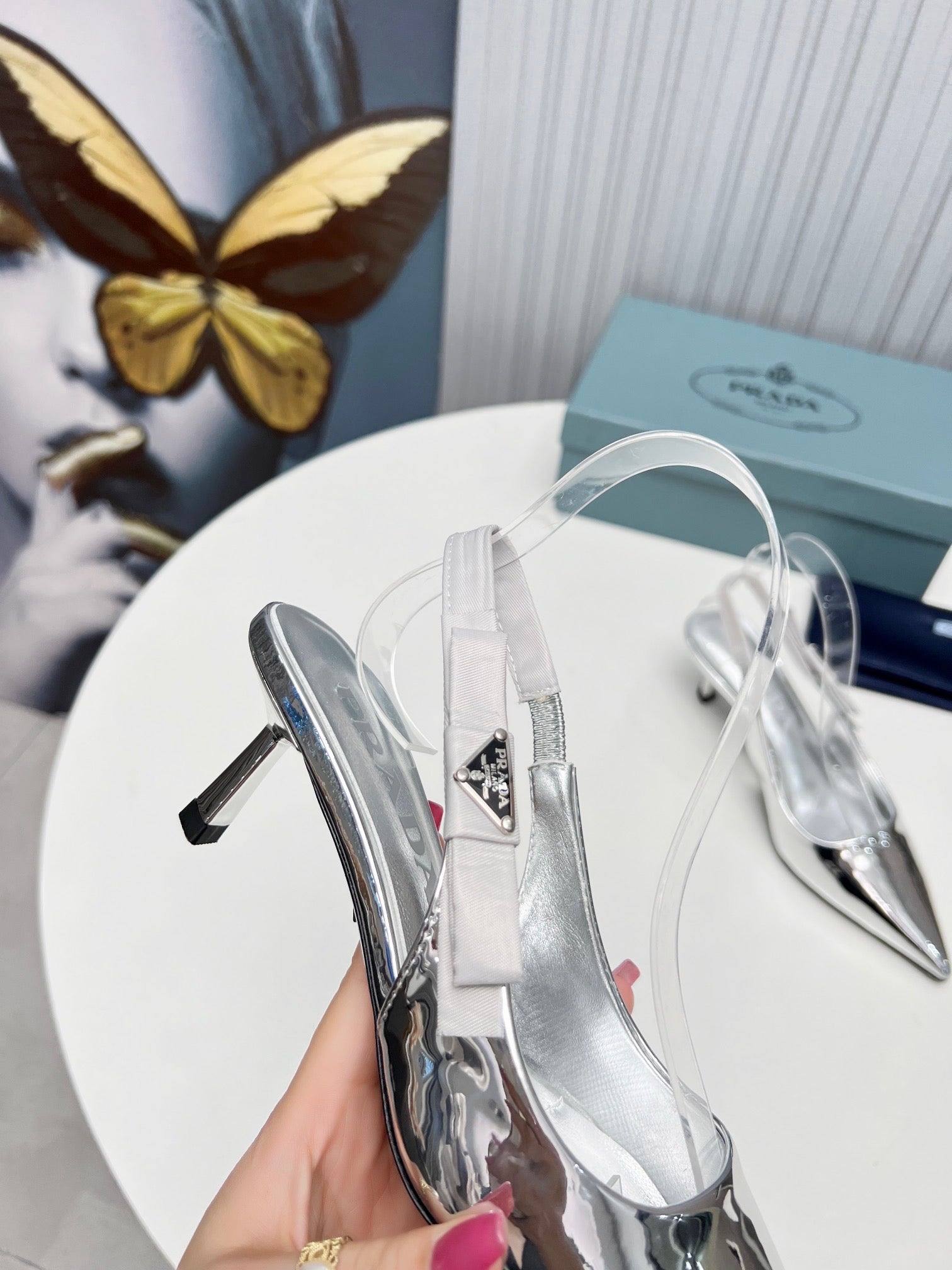 SE1145 PD Leather Slingback Pumps 50mm / Size5-10