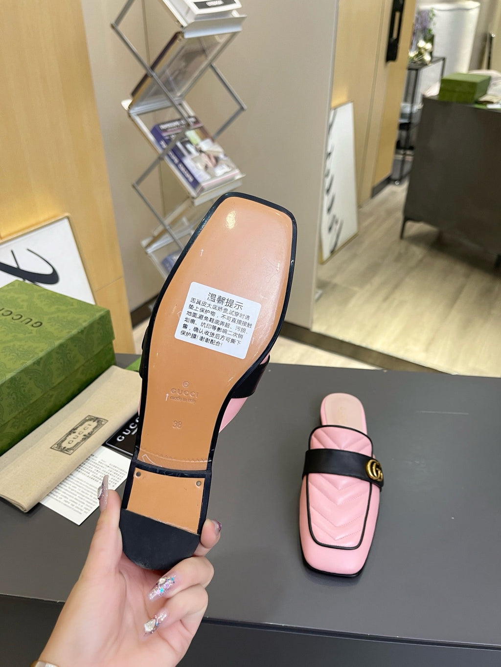 SE1679 Gucci Women's Princetown Slipper / Size5-11