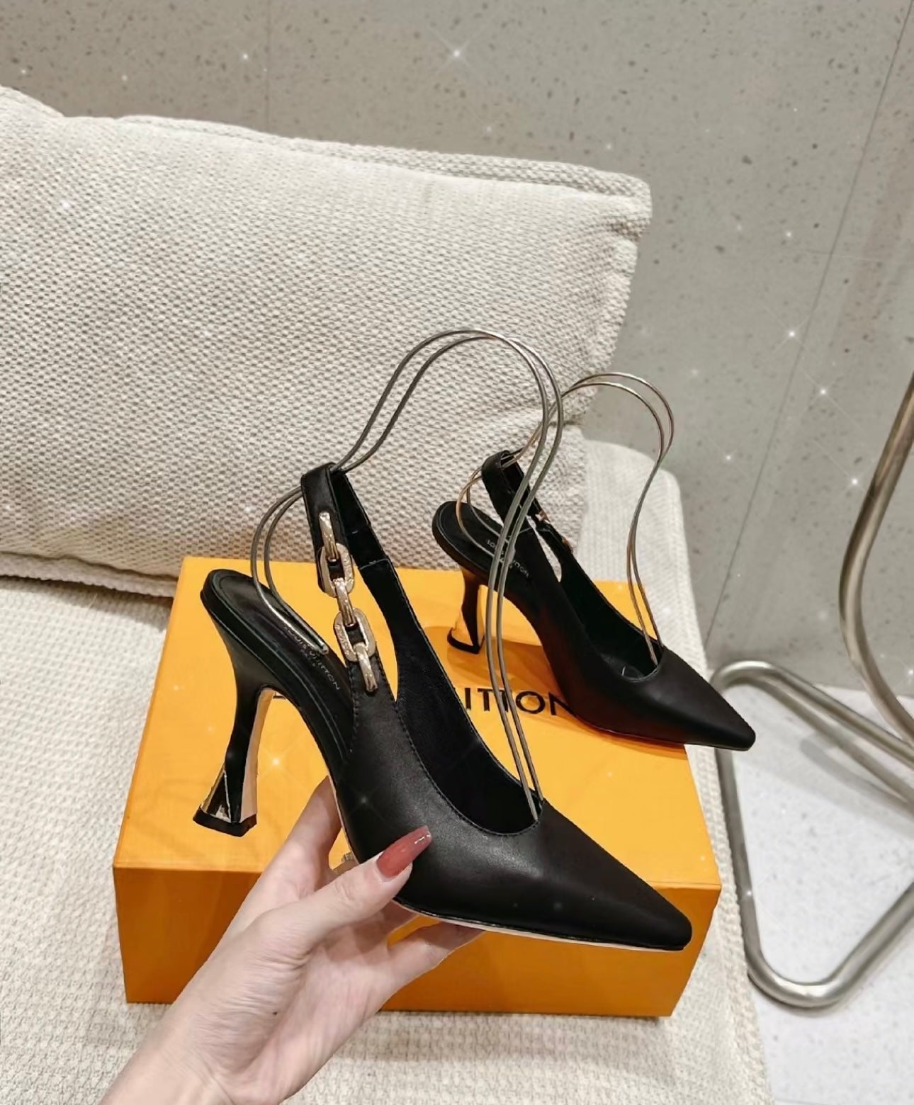 SE1313 LB Sparkle Slingback Pump / Size4-10