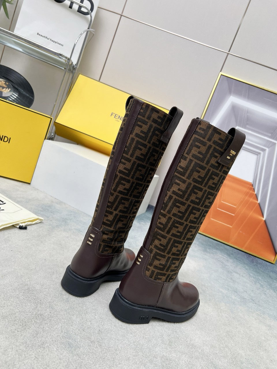 SE1496 Fendi Filo Boots / Size5-11