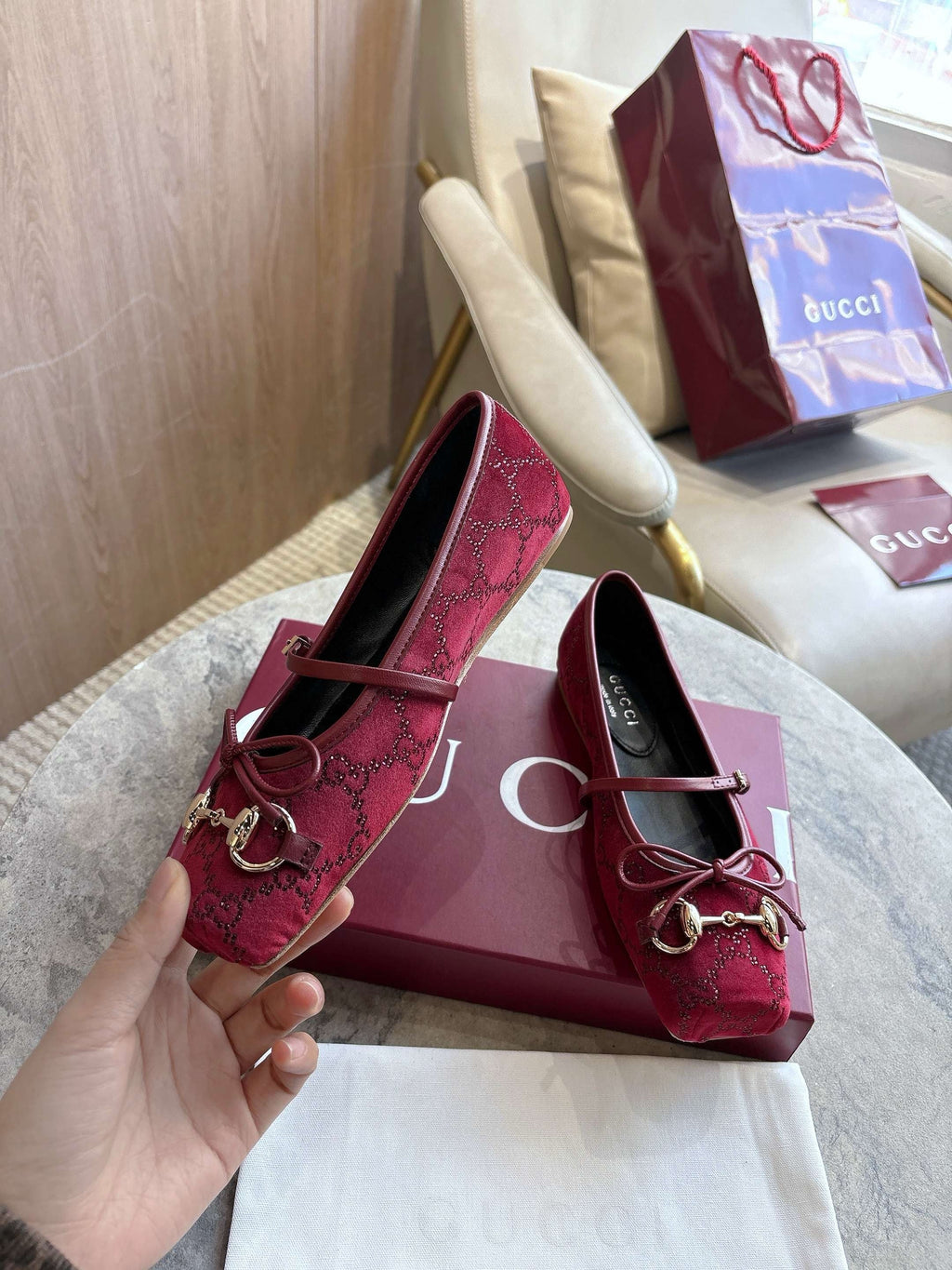 SE1739 Women's Gucci Horsebit Ballet Flat / Size5-11