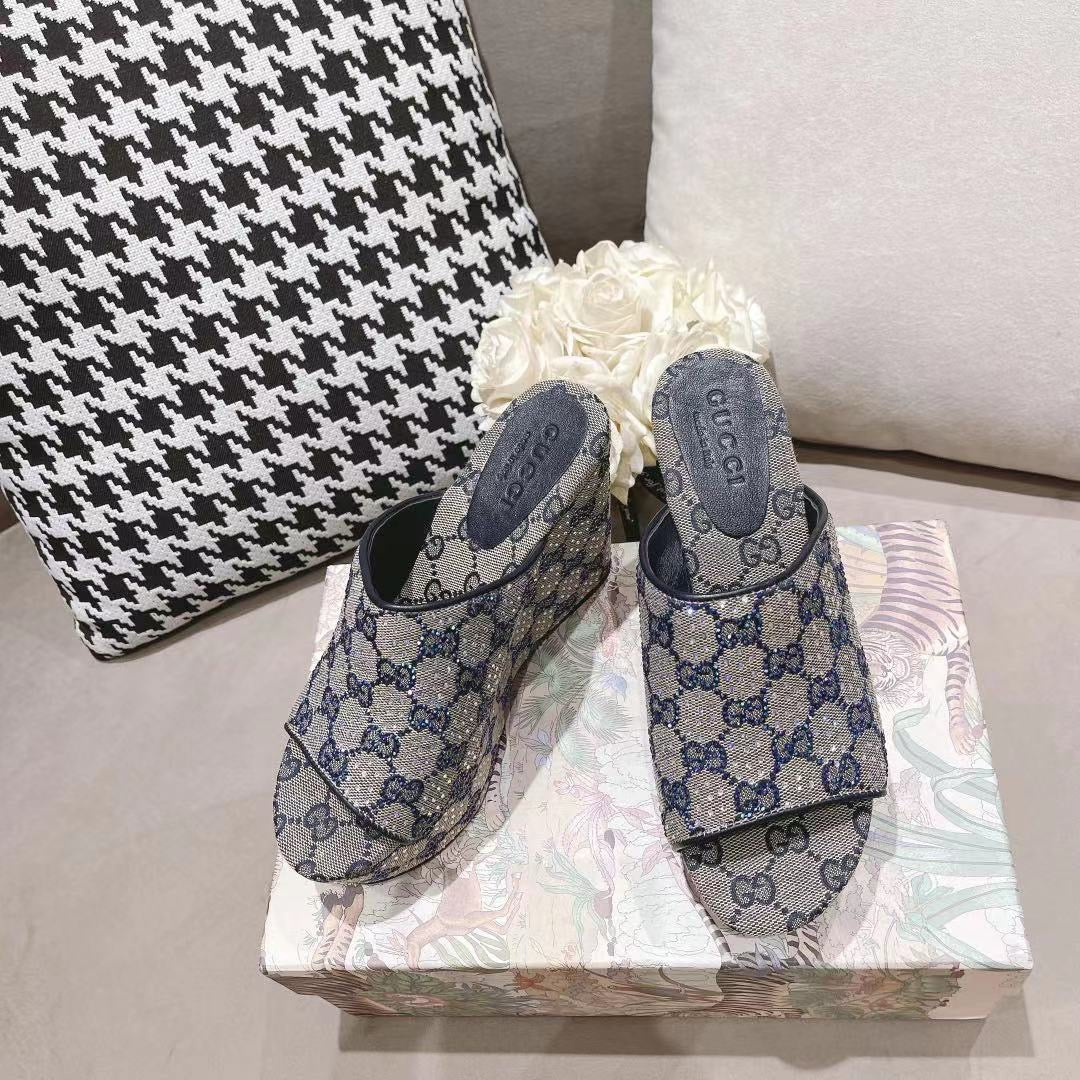 SE1078 Women's GG Platform Slide Sandal /  Size5-11