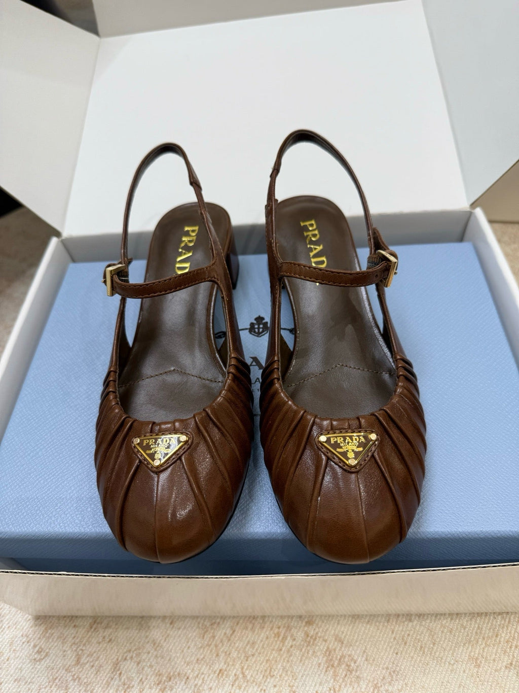 SE1741 Prada Nappa Leather Ballerinas / Size5-11