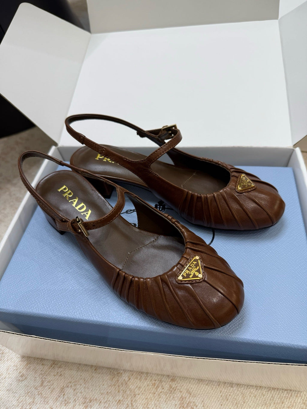 SE1741 Prada Nappa Leather Ballerinas / Size5-11