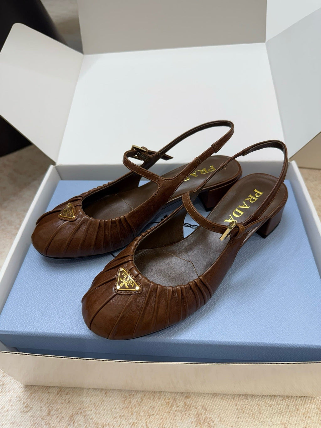 SE1741 Prada Nappa Leather Ballerinas / Size5-11