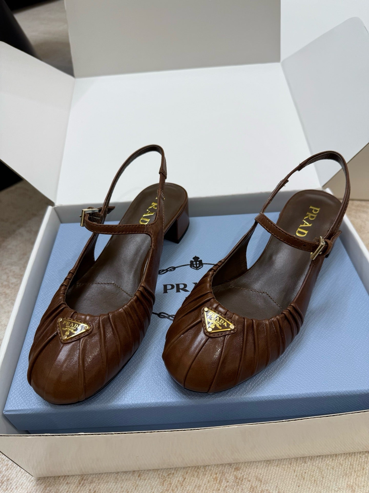 SE1741 Prada Nappa Leather Ballerinas / Size5-11