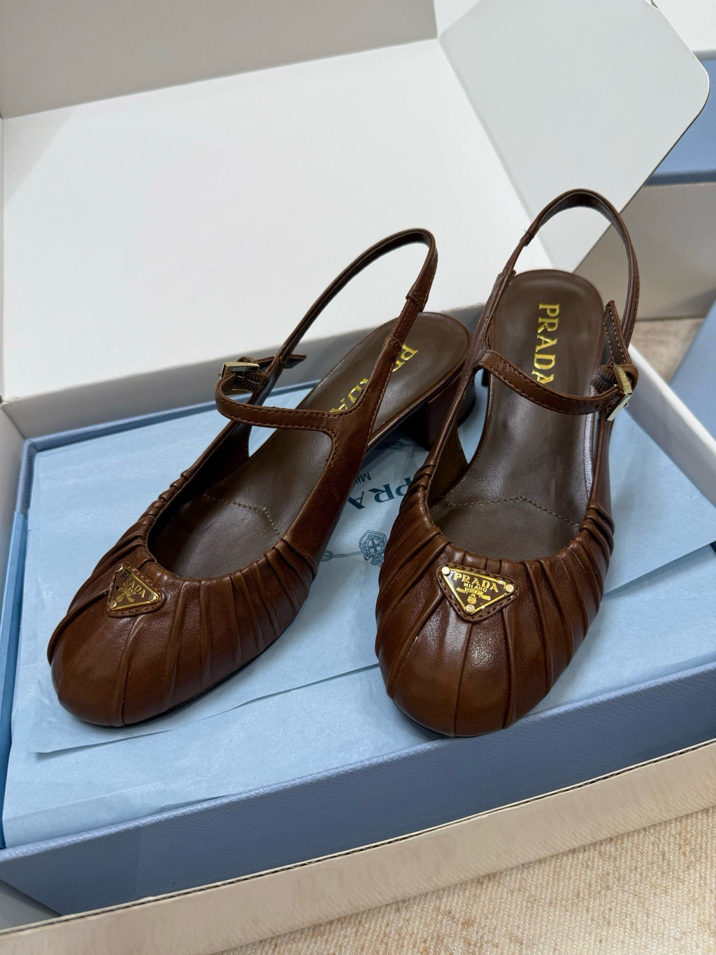 SE1741 Prada Nappa Leather Ballerinas / Size5-11