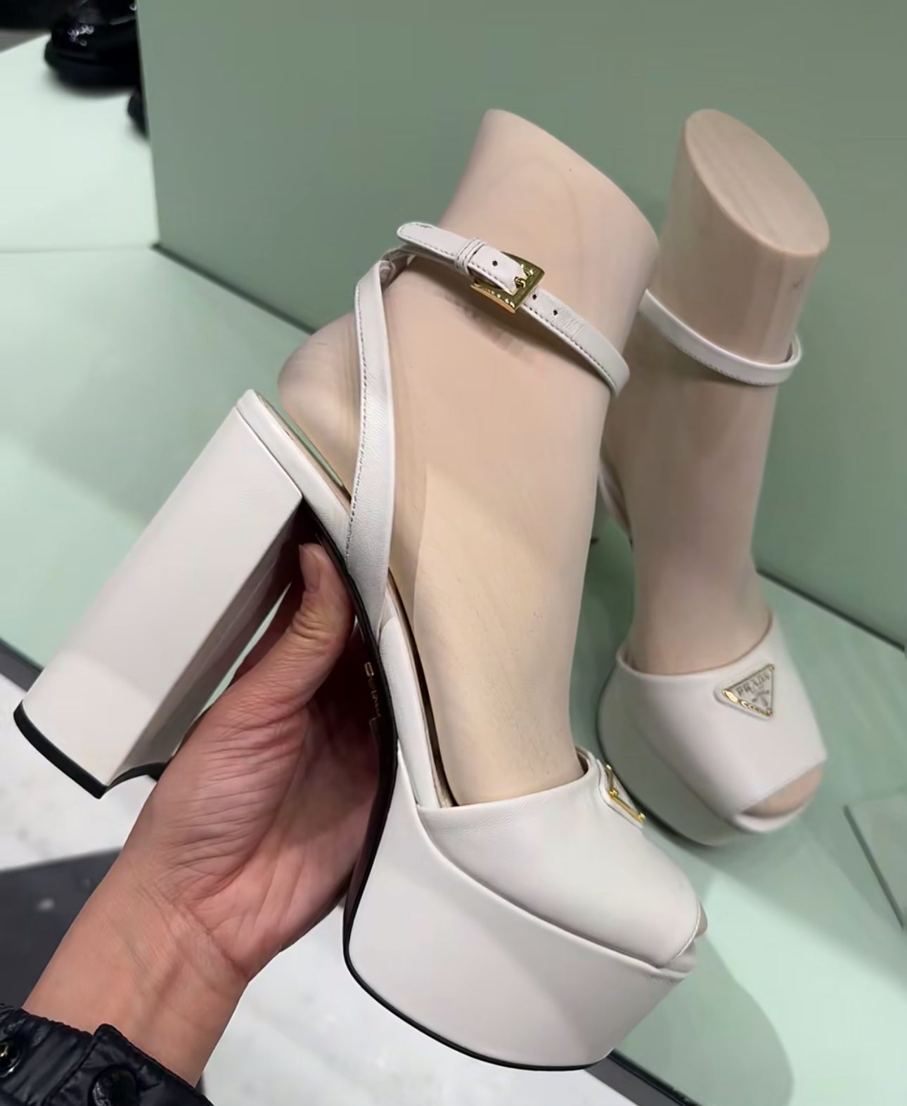 SE1694 Prada Nappa Leather Platform Sandals / Size5-11