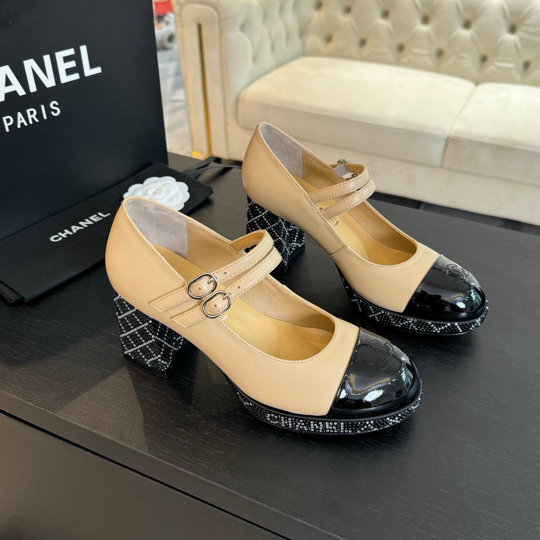 SE1629 Chanel Mary Janes 65mm / Size4-10