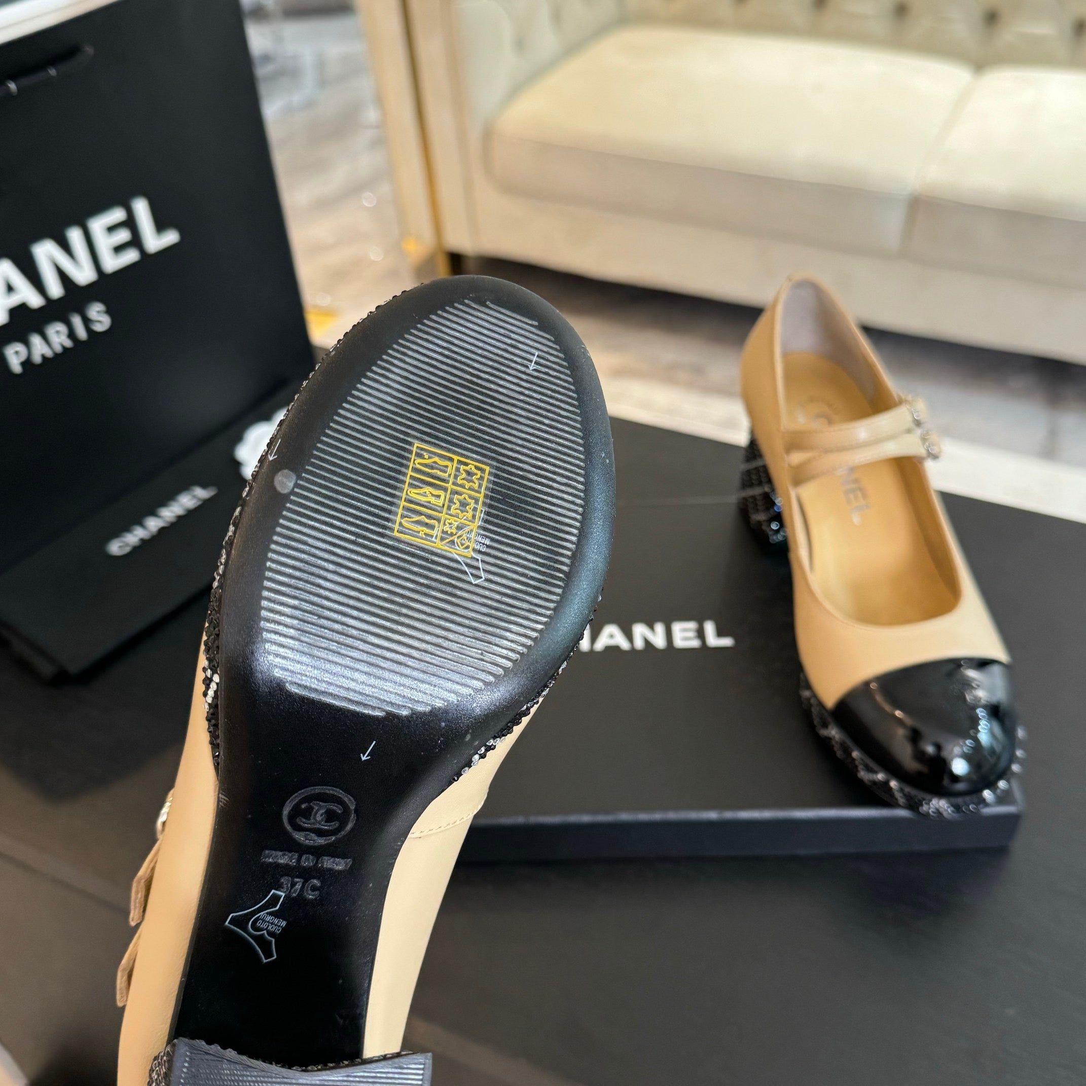 SE1629 Chanel Mary Janes 65mm / Size4-10