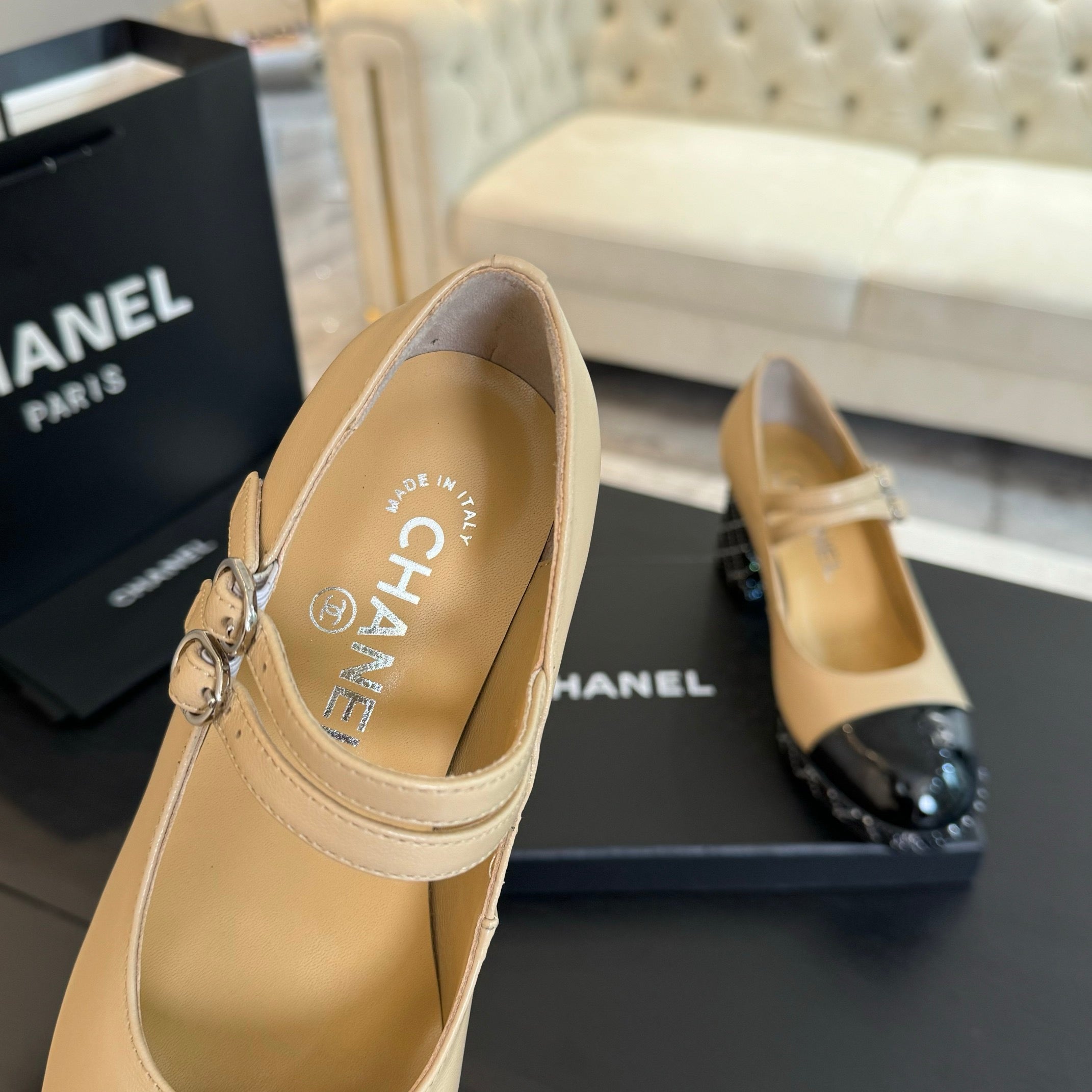 SE1629 Chanel Mary Janes 65mm / Size4-10
