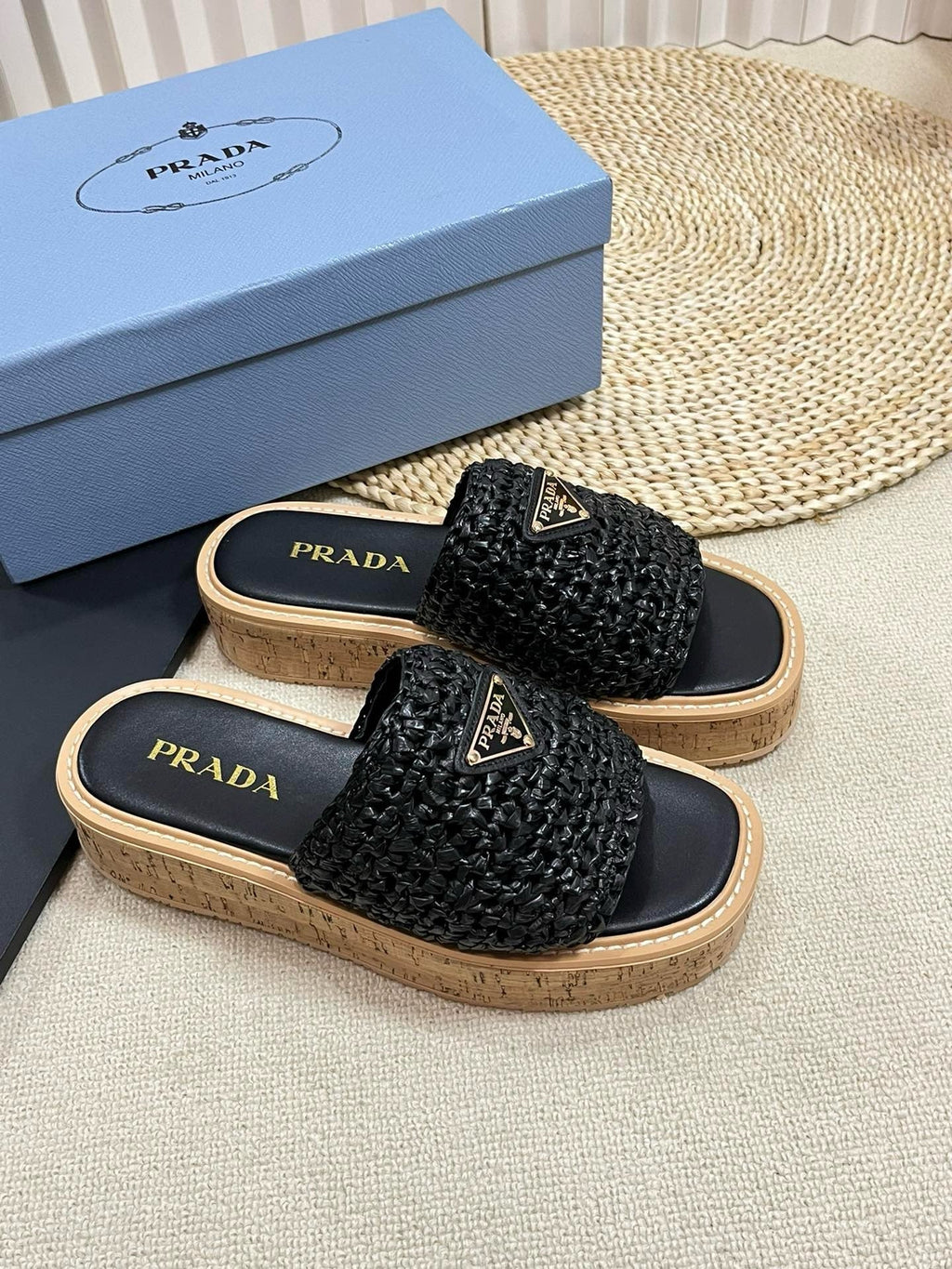 SE1384 PD Crochet Flatform Slides / Size5-10