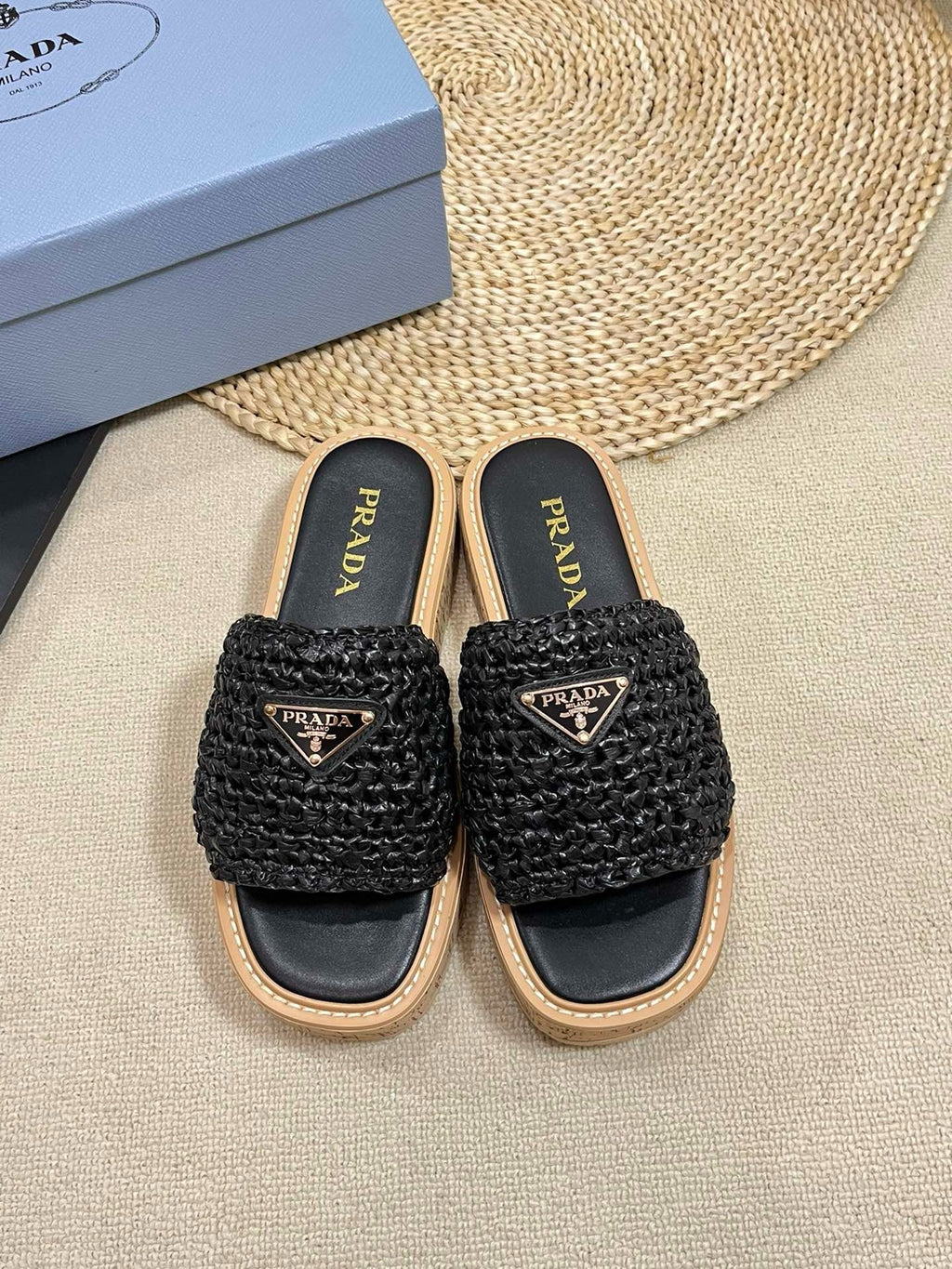 SE1384 PD Crochet Flatform Slides / Size5-10