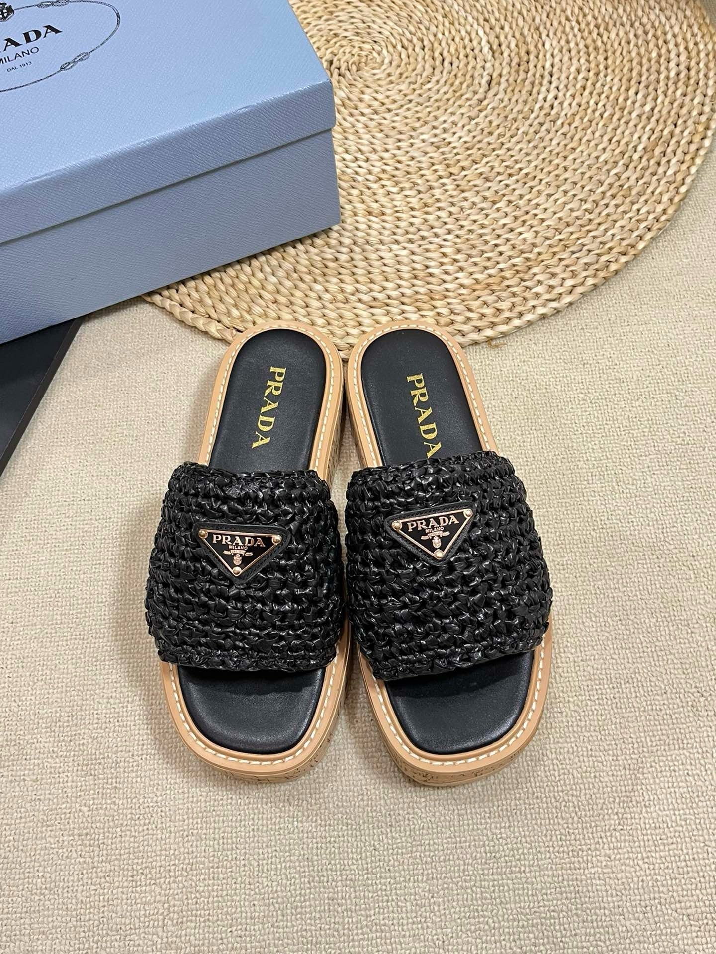 SE1384 PD Crochet Flatform Slides / Size5-10