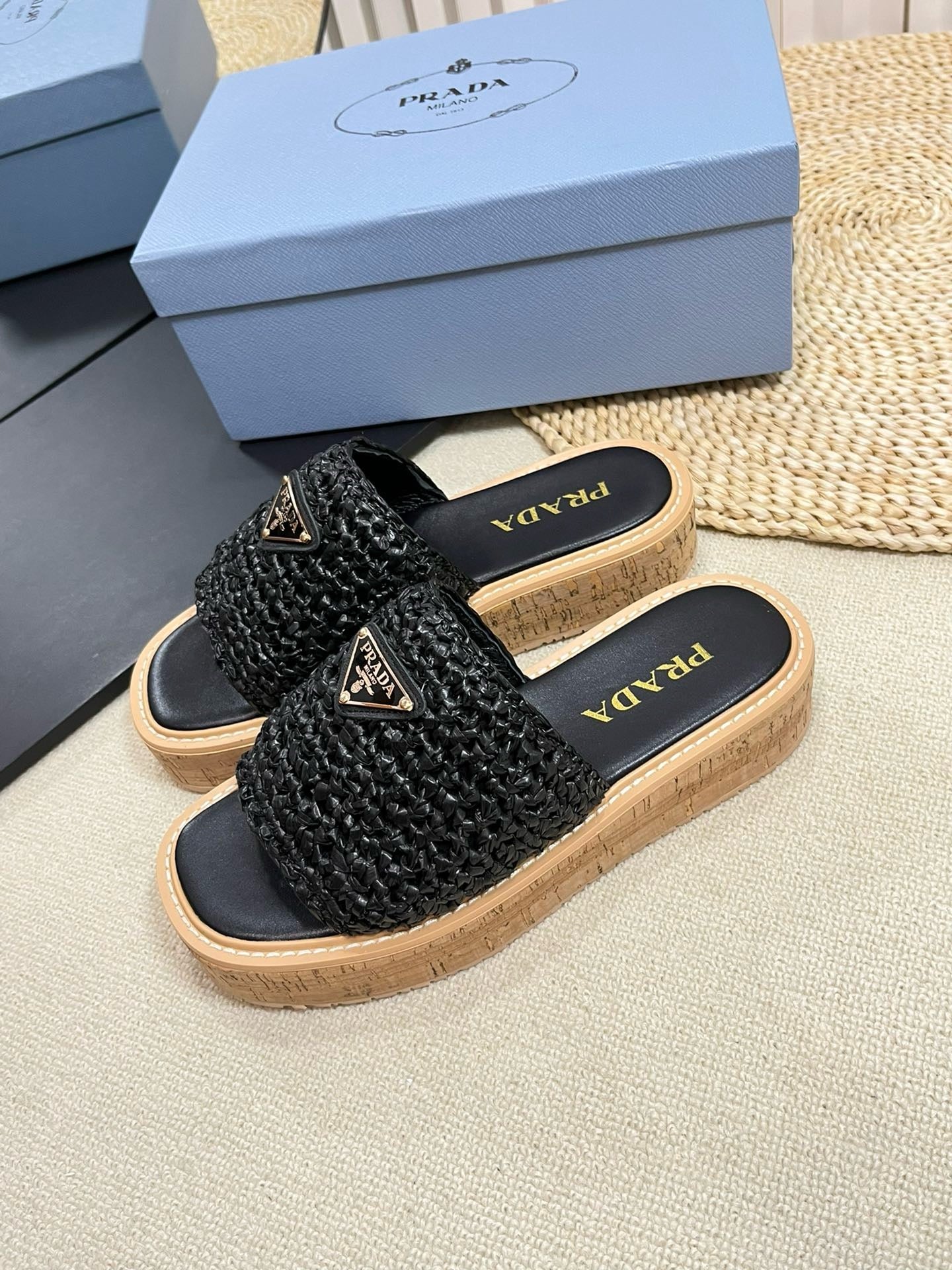 SE1384 PD Crochet Flatform Slides / Size5-10