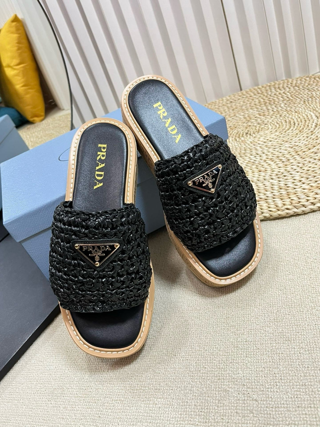 SE1384 PD Crochet Flatform Slides / Size5-10