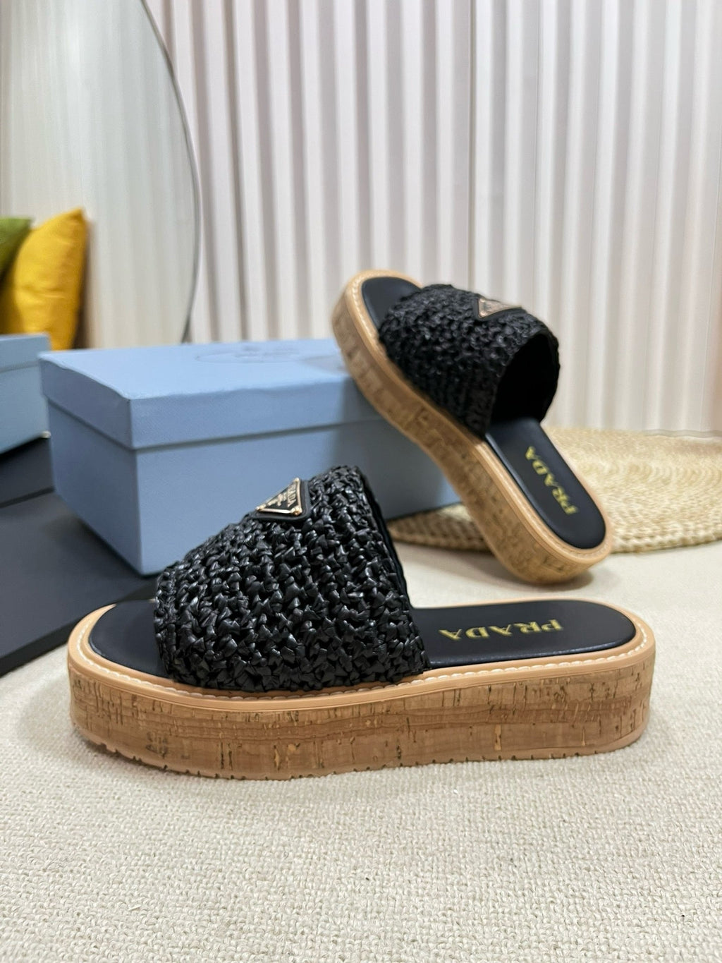 SE1384 PD Crochet Flatform Slides / Size5-10