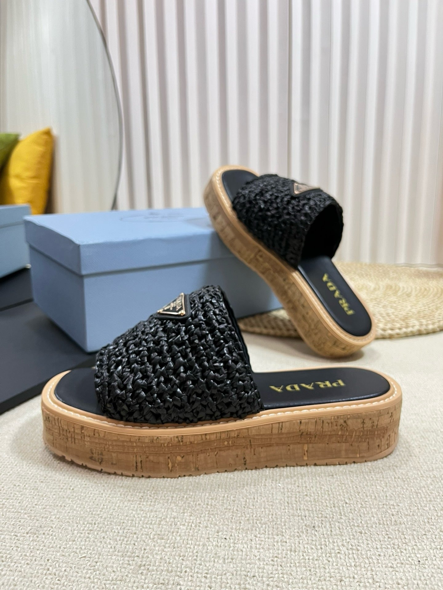 SE1384 PD Crochet Flatform Slides / Size5-10