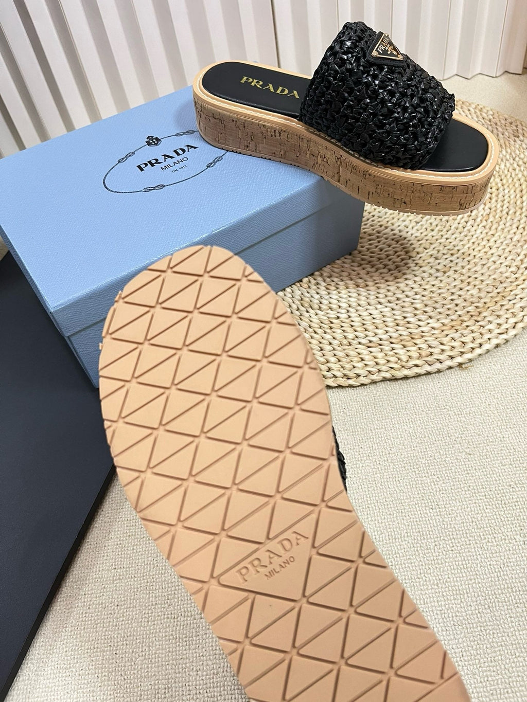 SE1384 PD Crochet Flatform Slides / Size5-10