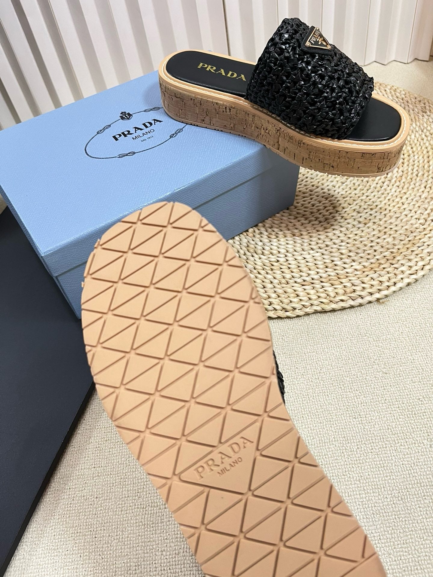SE1384 PD Crochet Flatform Slides / Size5-10