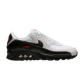 Nike Air Max 90 'White Black' — White/University Red/Black