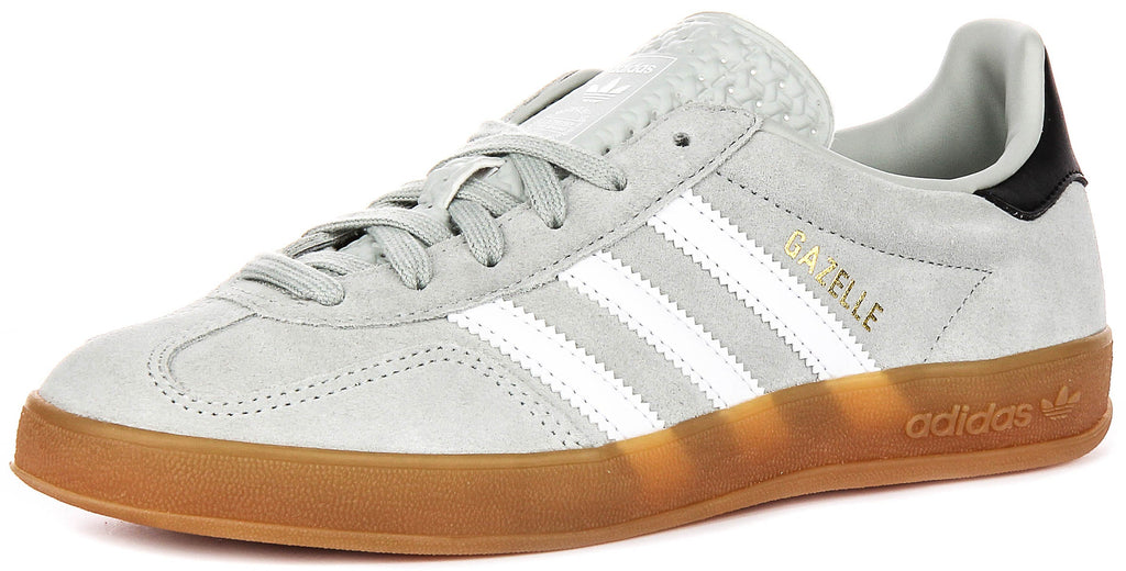 Adidas Gazelle Indoor In Light Grey For Youth