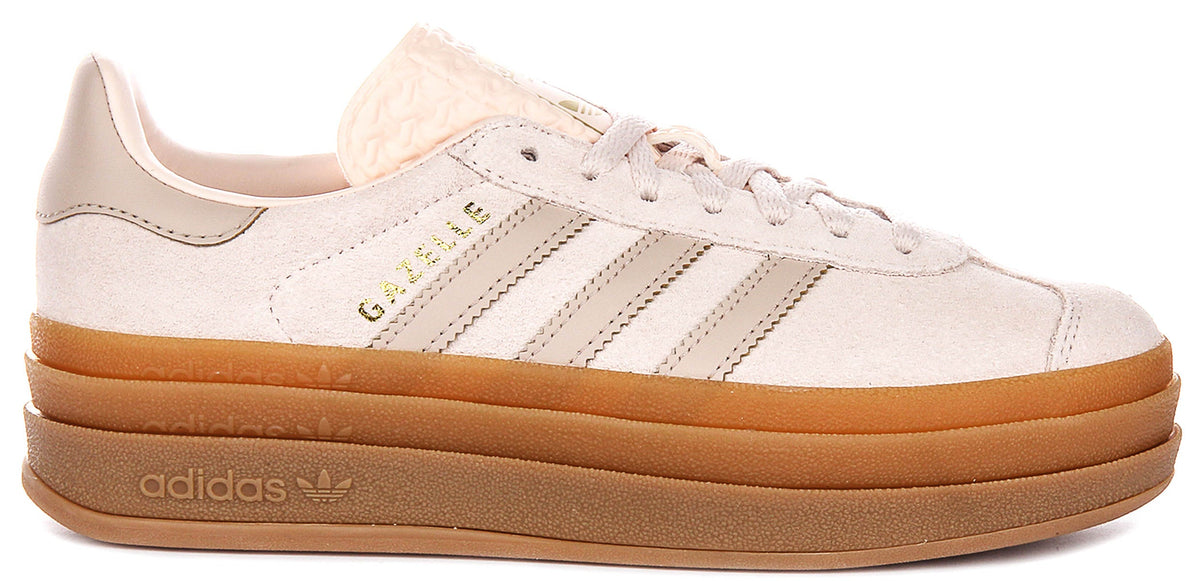 Adidas Gazelle Bold J In Light Pink For Youth