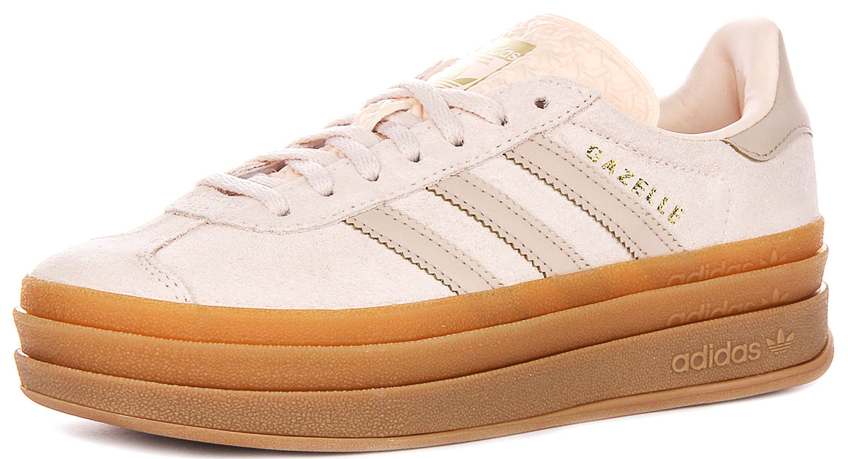Adidas Gazelle Bold J In Light Pink For Youth