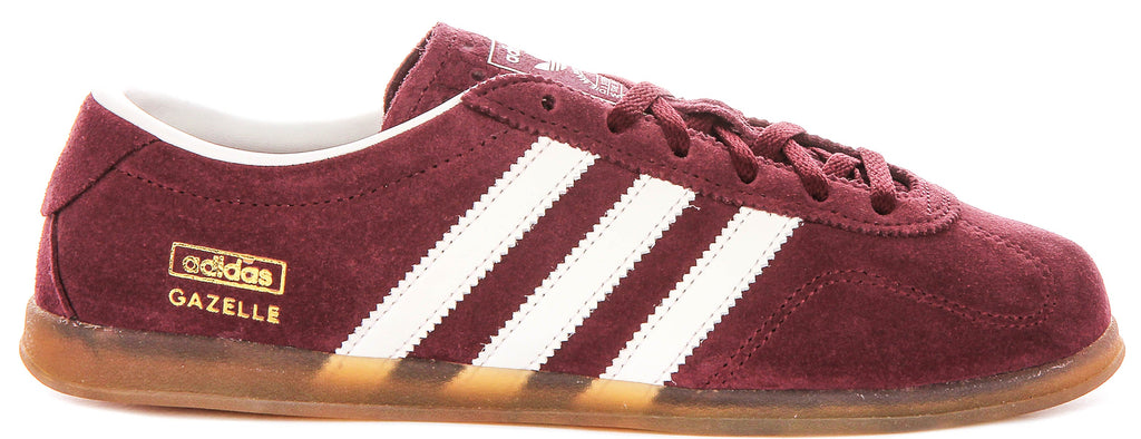 Adidas Gazelle Low Profile In Maroon For Women