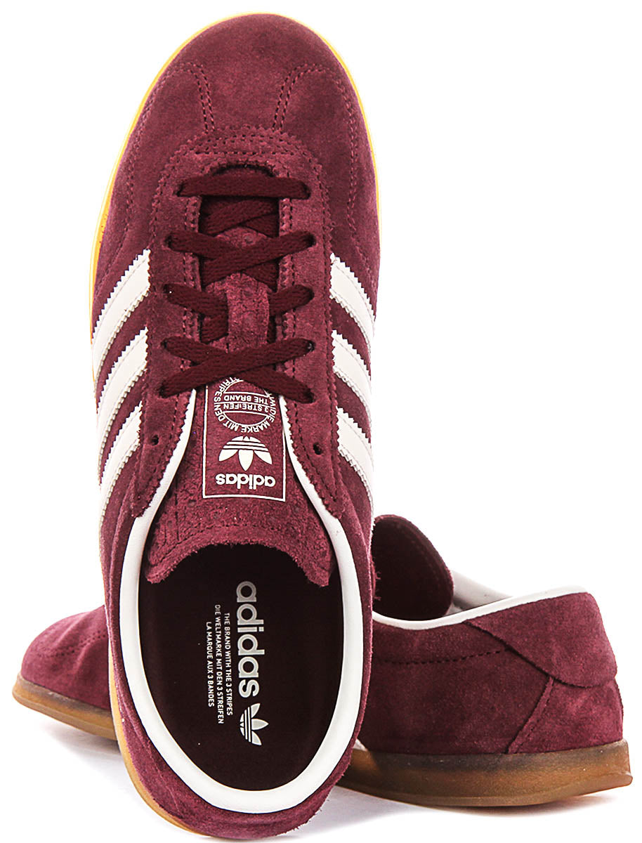 Adidas Gazelle Low Profile In Maroon For Women