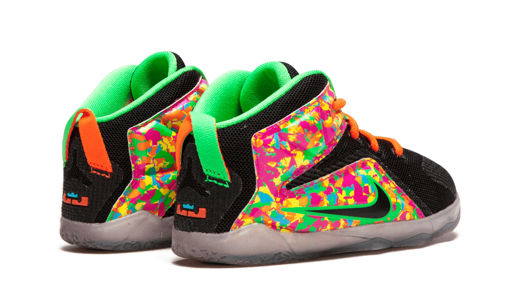 Lebron 12 (TD) "BLACK/BLACK-MULTI-COLOR" 685185 008