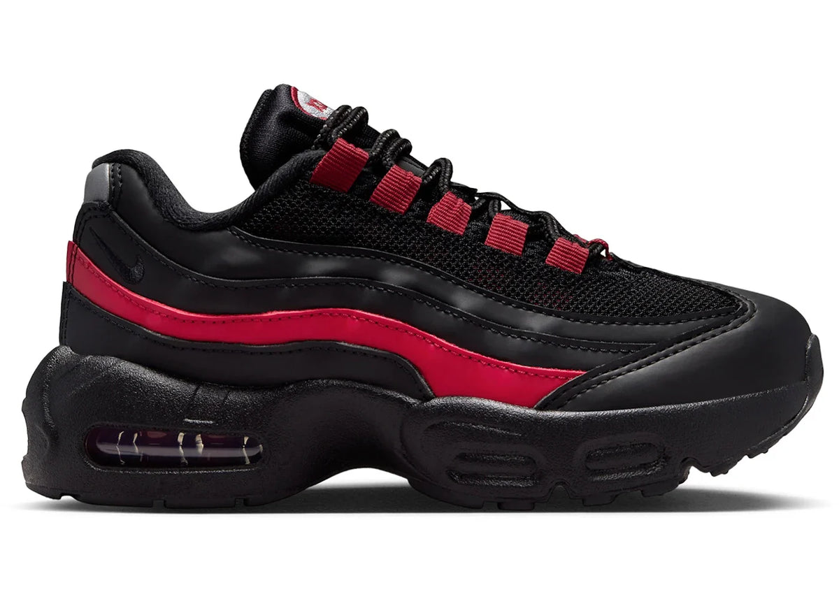 Nike Air Max 95 Recraft Black Team Crimson (PS)