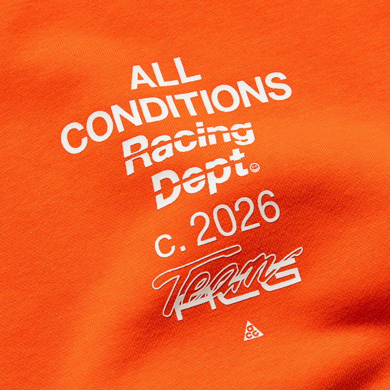 Nike ACG Tuff Fleece Crewneck - Safety Orange/White