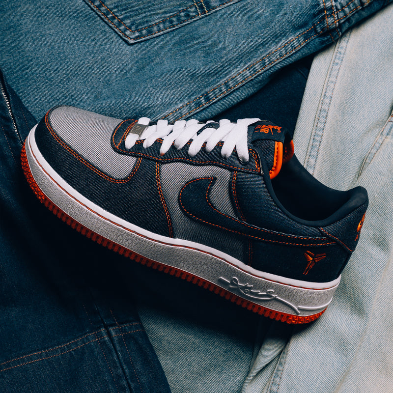 Kobe Bryant x Nike Air Force 1 Low Protro 'Denim' - Obsidian/Safety Orange