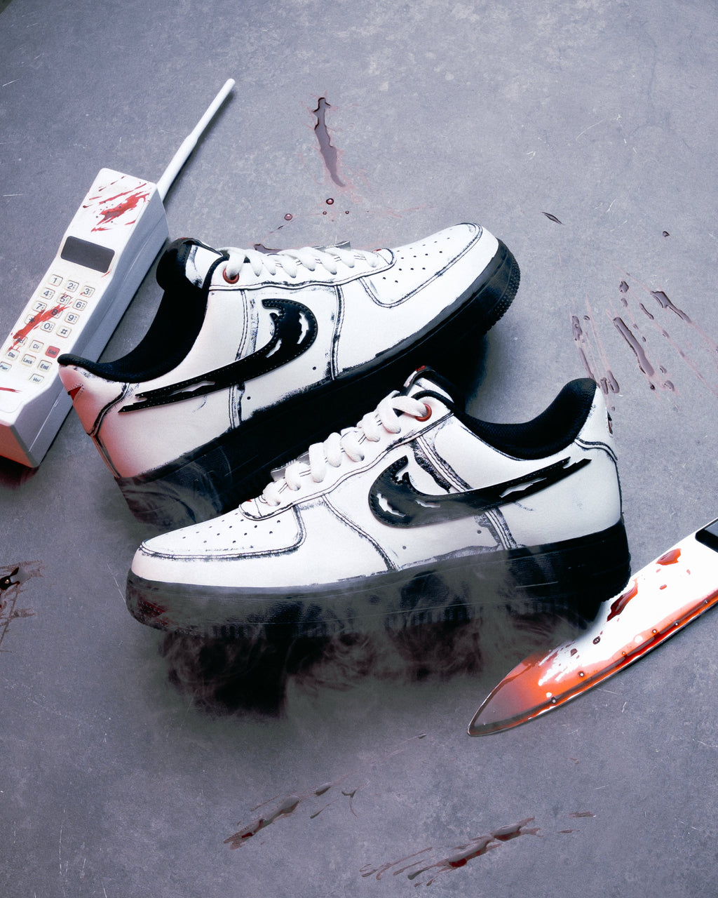Nike Air Force 1 'Scream' - Summit White/Metallic Silver