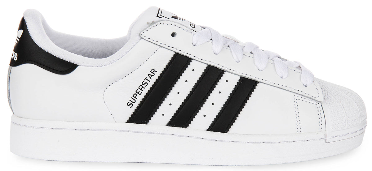 Adidas Superstar II In White Black