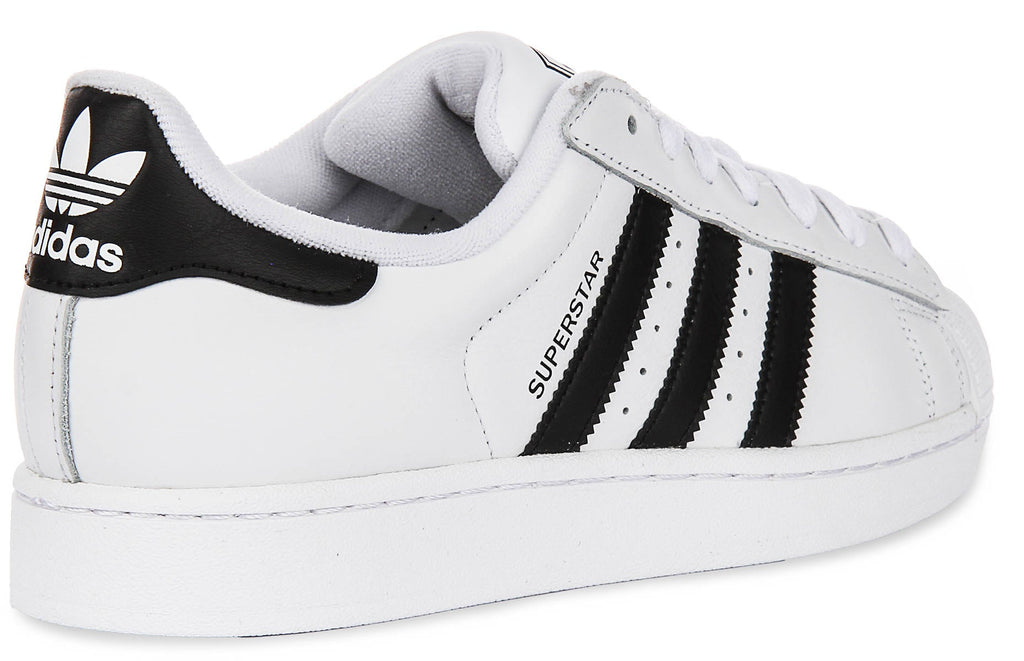 Adidas Superstar II In White Black
