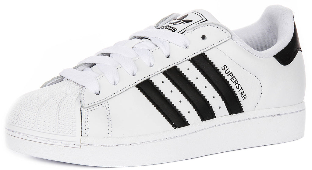 Adidas Superstar II In White Black