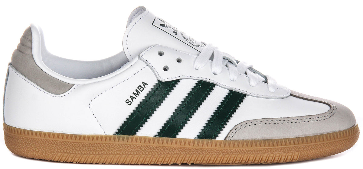 Adidas Samba OG In White Green For Women