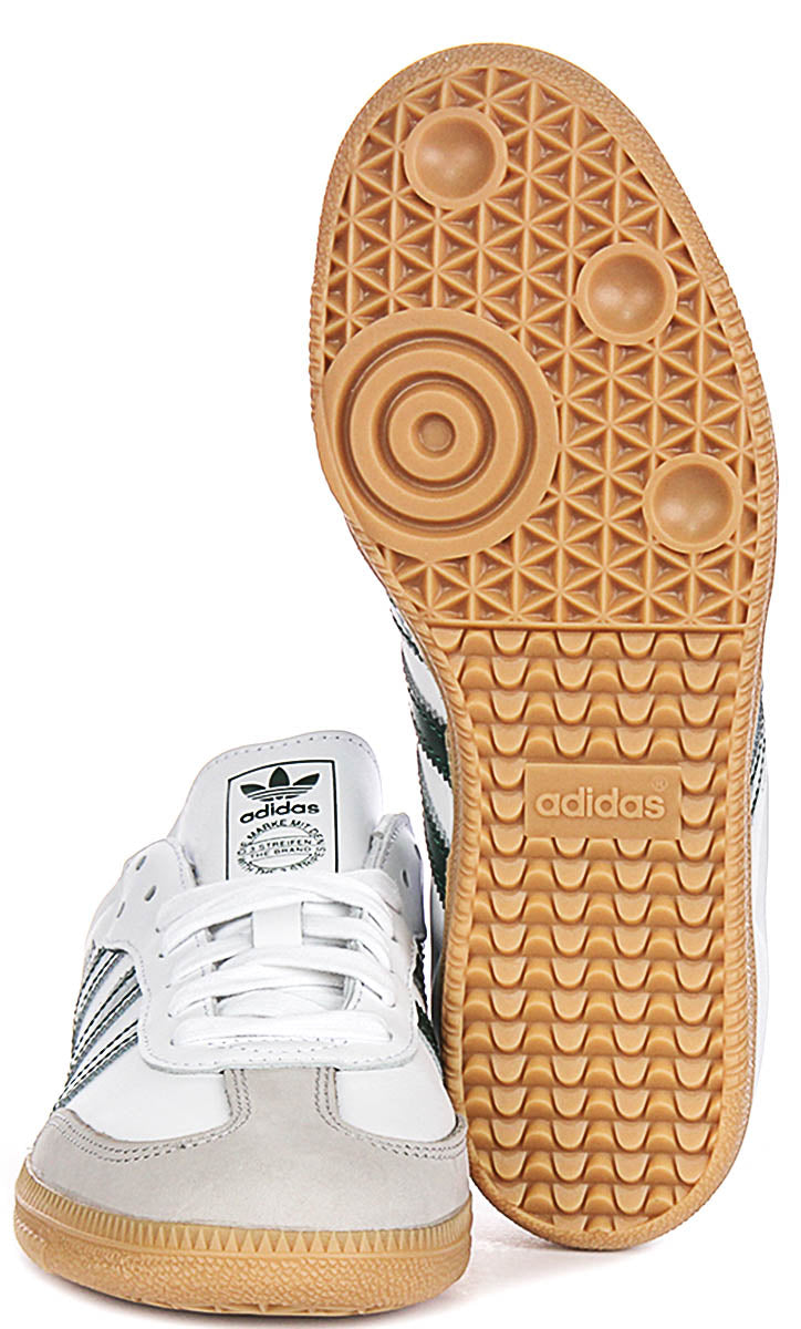 Adidas Samba OG In White Green For Women
