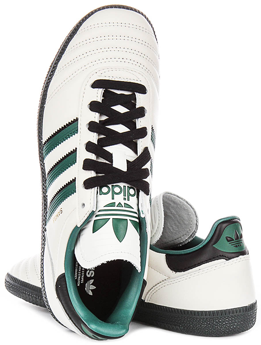 Adidas Samba Jp In White Green For Youth