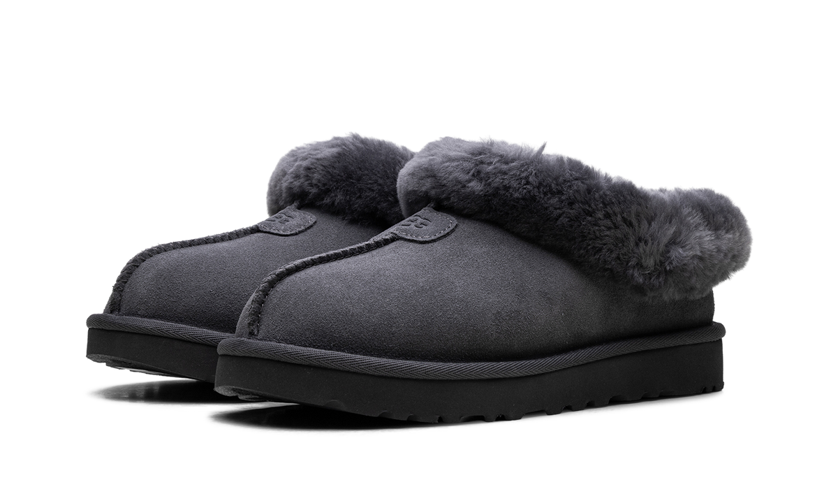 Tazzette Genuine Shearling Collar Slipper WMNS "Obsidian" 1134810 OBS