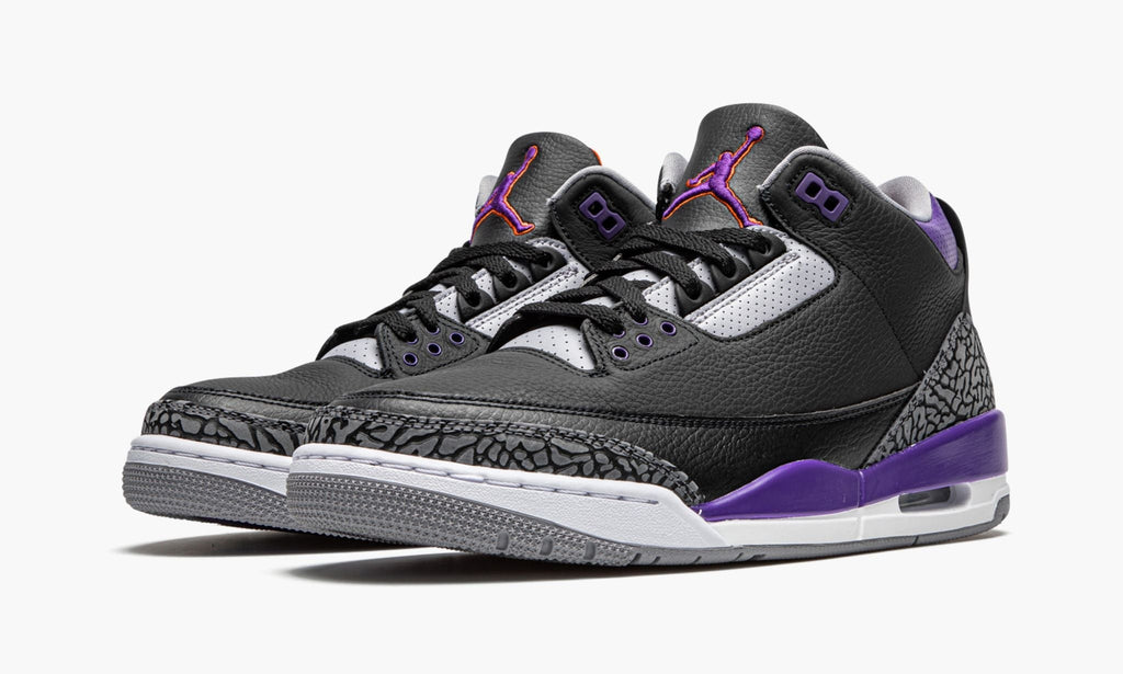 Air Jordan 3 Retro Court Purple Sneakers - Archive Edition
